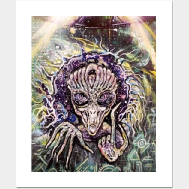 Alien gray Wall Art by JTURK 